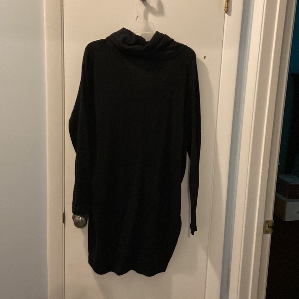 Old Navy Cowl Neck Black Sweater Dress. Long Sleeve. Size XL. - Picture 2 of 4